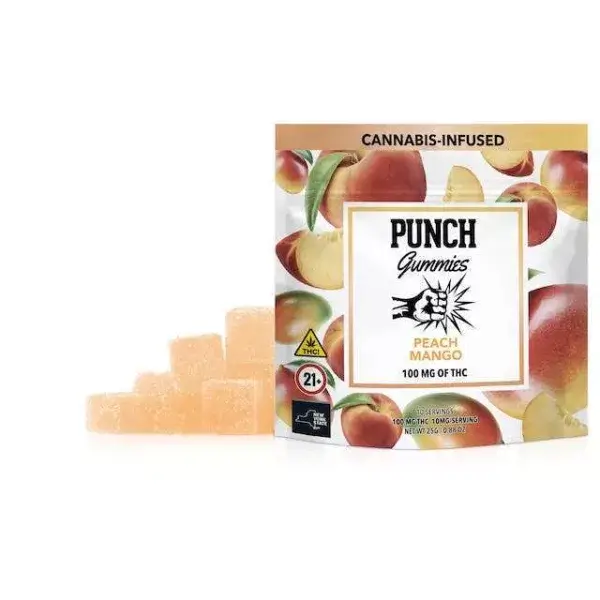 Peach Mango - 100mg Sugar Coated Gummies